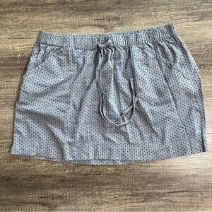 ❗️FINAL PRICE CLOSET CLOSING Merona Chambray Swiss Dot Drawstring Skirt Size XXL